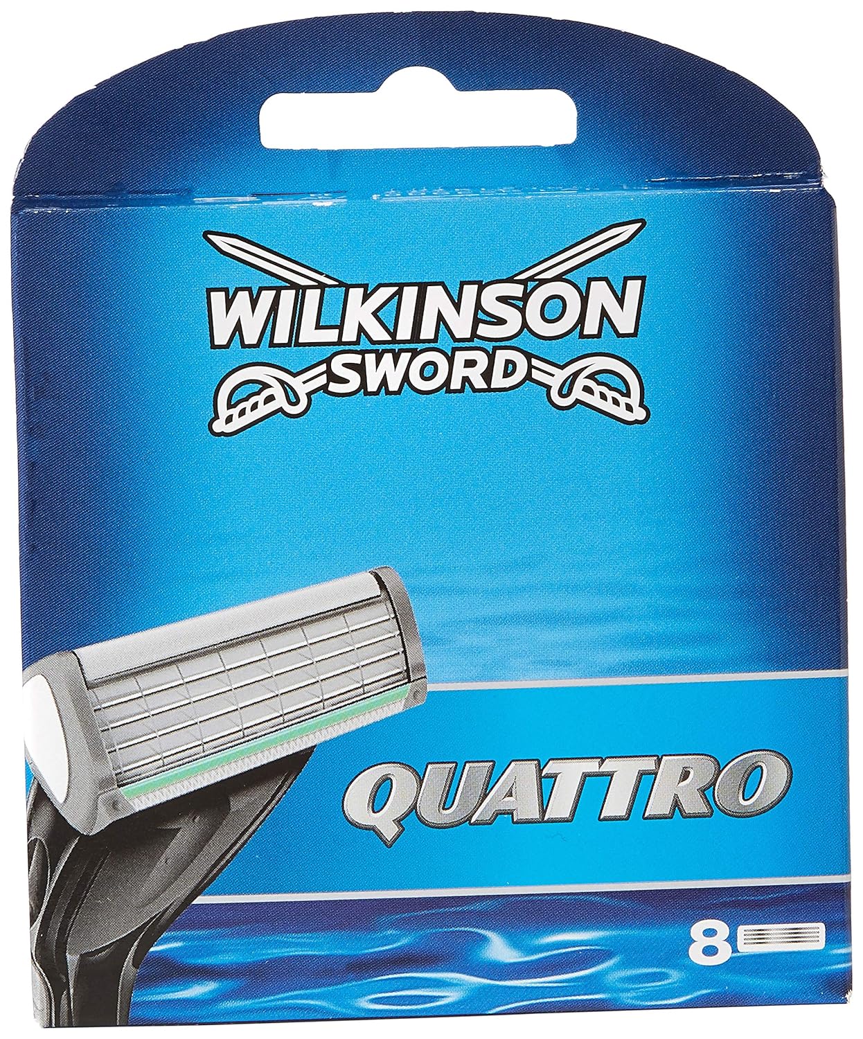 Wilkinson Sword Systems Quattro Men's Razor Blade Refills x 8 Amazon