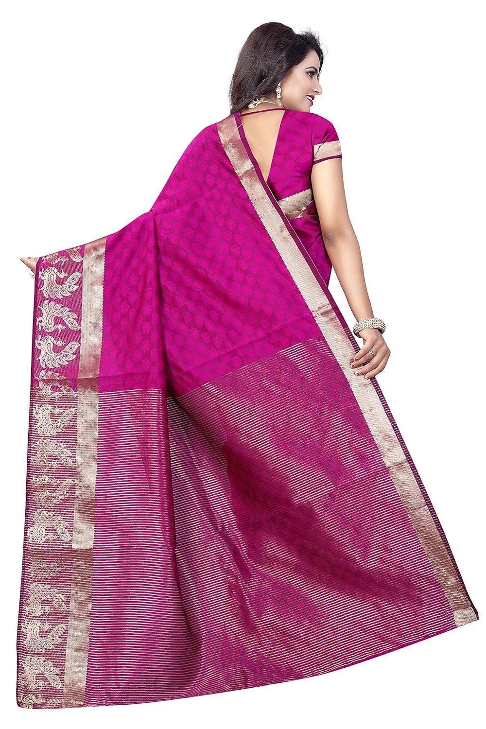 dealsure women's multicolor banarasi silk saree