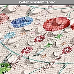 Lunarable Eastern Fabric by The Yard, Colorful New