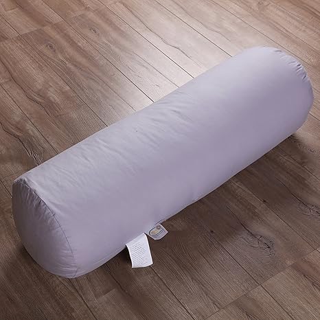 Unite Down 20 Goose Down Neck Roll Bolster Pillow 100 Cotton