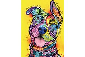 Dean Russo Rescues Are My Favorite Breed Journal (Quiet Fox Designs) Gift for Dog Lovers - 144 Acid-Free Lined Pages for a Dream Diary or Journaling