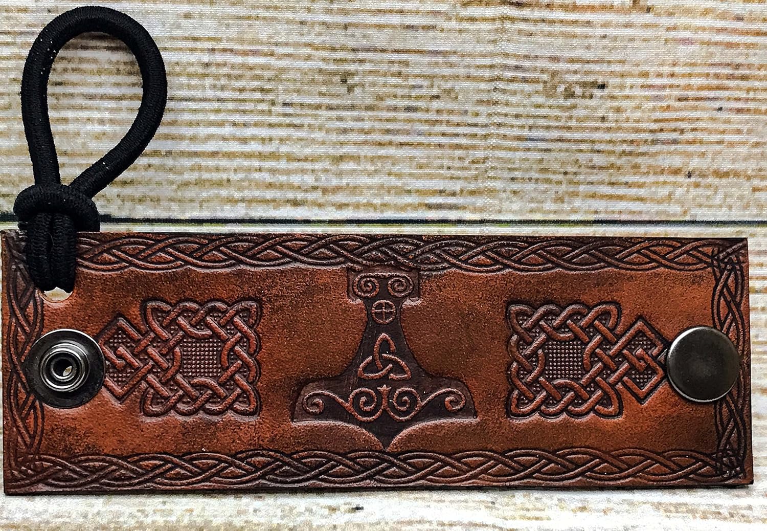 Amazon Com Brown Thor S Hammer Viking Hand Tooled Veg Tanned