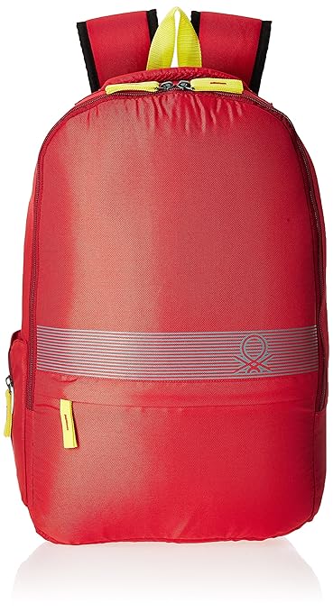 United Colors of Benetton 18 Ltrs Red Casual Backpack(17A6BKPK0L21I)