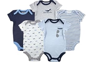 Luvable Friends Baby Girls' Cotton Bodysuits