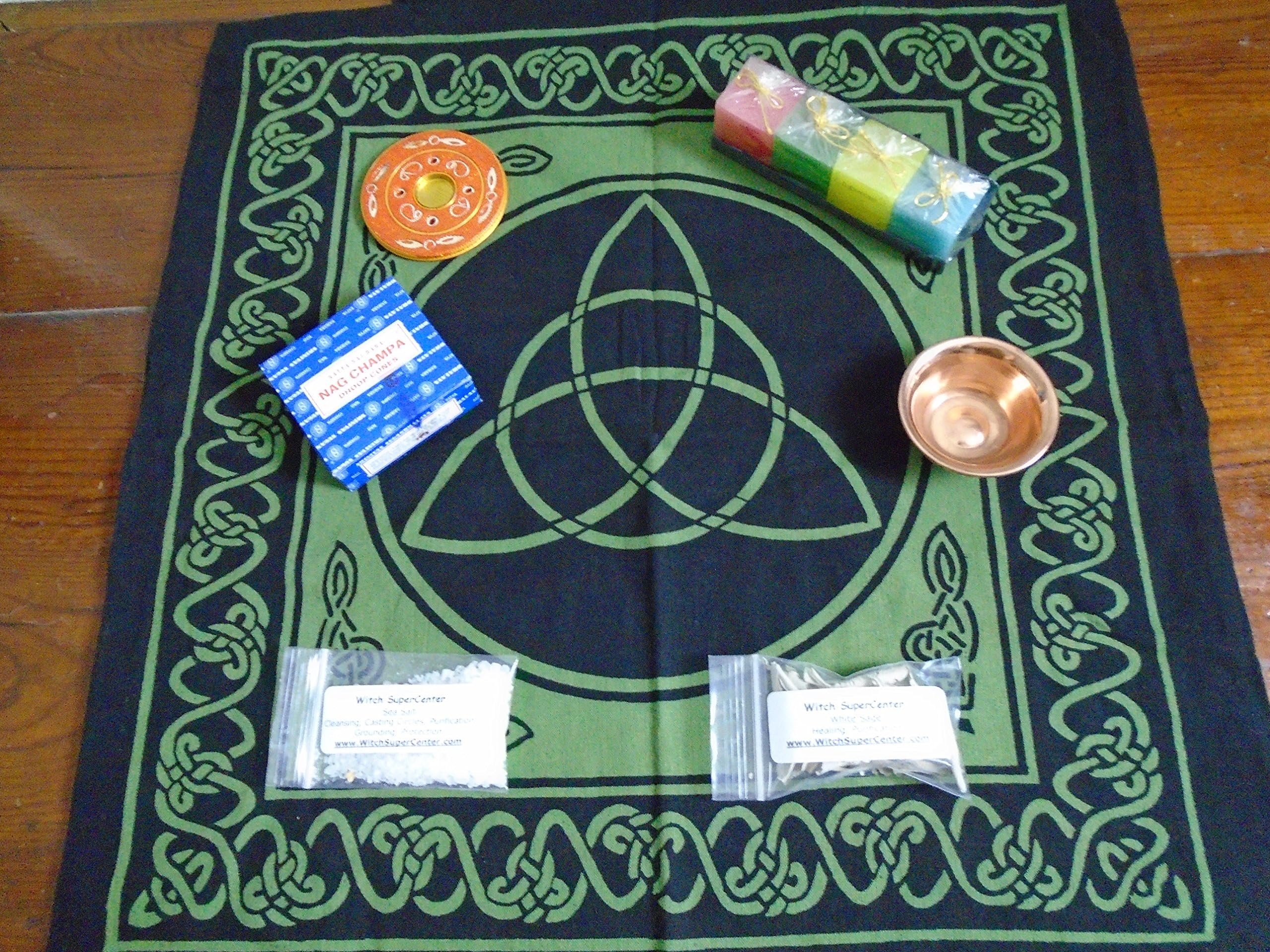 Wicca Witchcraft Travel Altar Spell Kit by Witch SuperCenter
