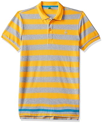 Boys Regular Fit Striped Polo