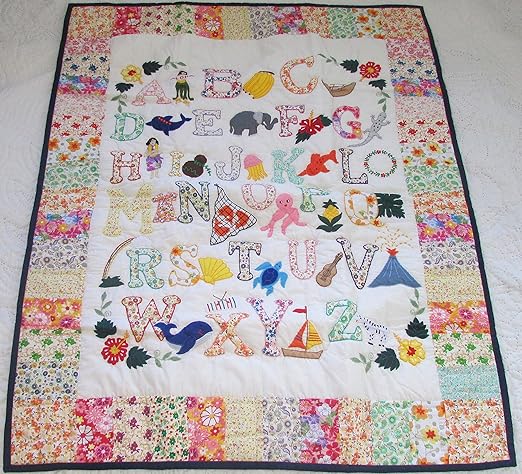 alphabet baby blanket