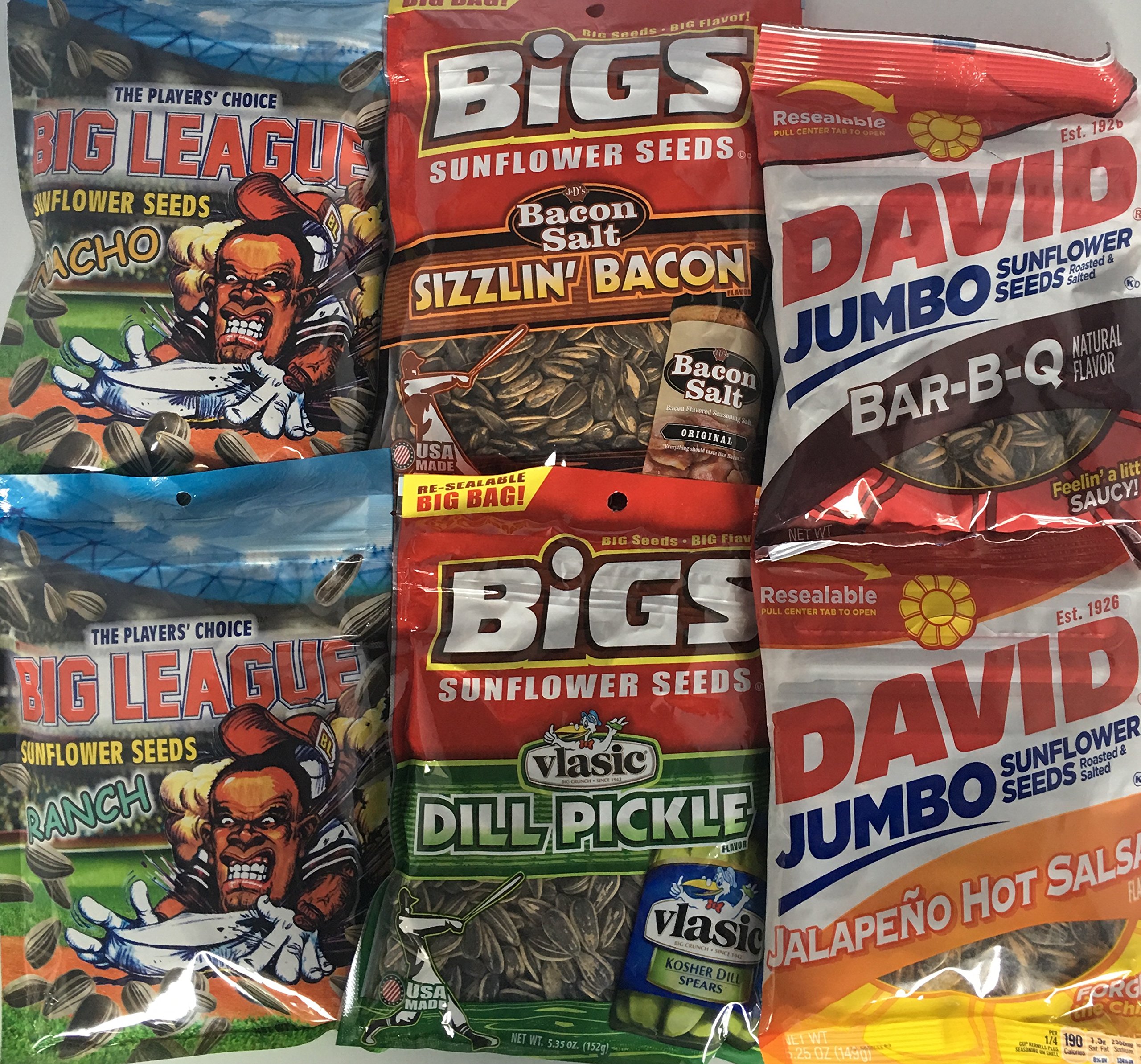 Sunflower Seeds Variety Bundle Featuring Bigs David & Big League 6