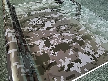 Amazon Com Signsomething Gray Digital Camouflage Vinyl Wrap Glossy Vehicle Wrap For Car Truck Boat Automotive