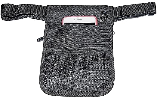 Valencia Med Organizer Belt, Holds Cell Phone, Black