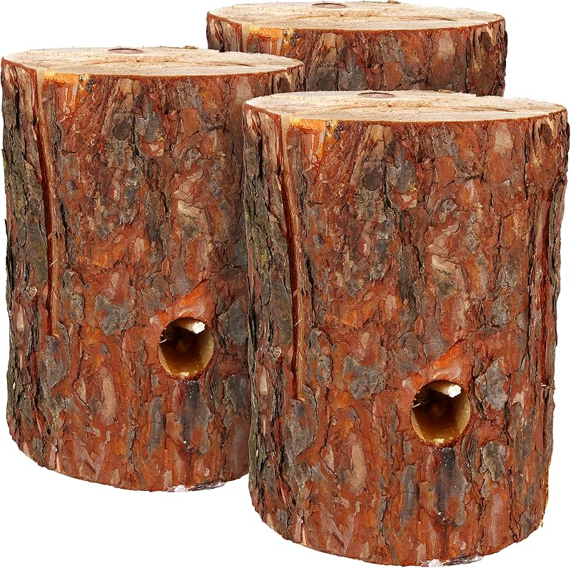 com-four Swedish Fire Log with Wick Campfire Cooking Garden Torch