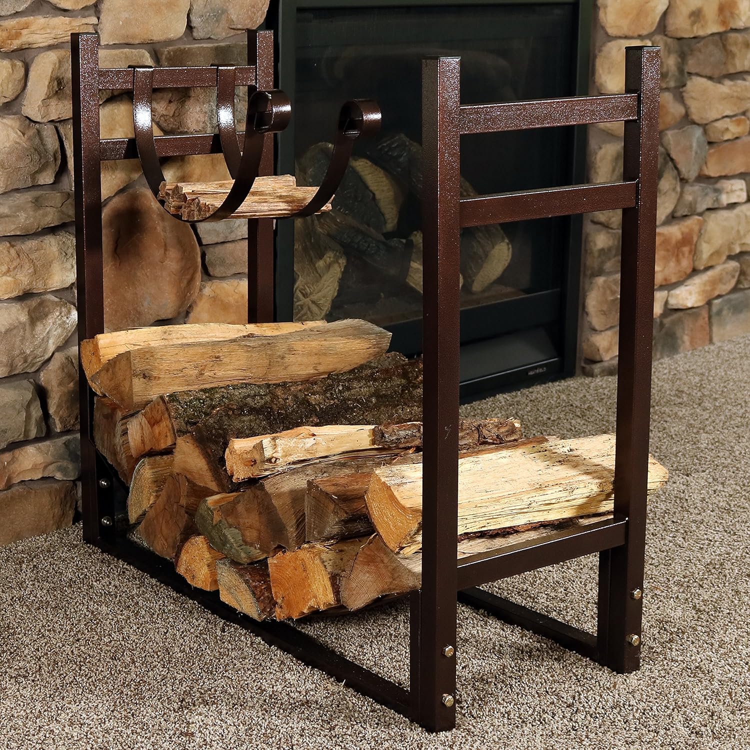 sunnydaze firewood rack