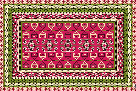 Myspotti Bodenmatte, Vinyl, Bunt: Amazon.de: Küche & Haushalt