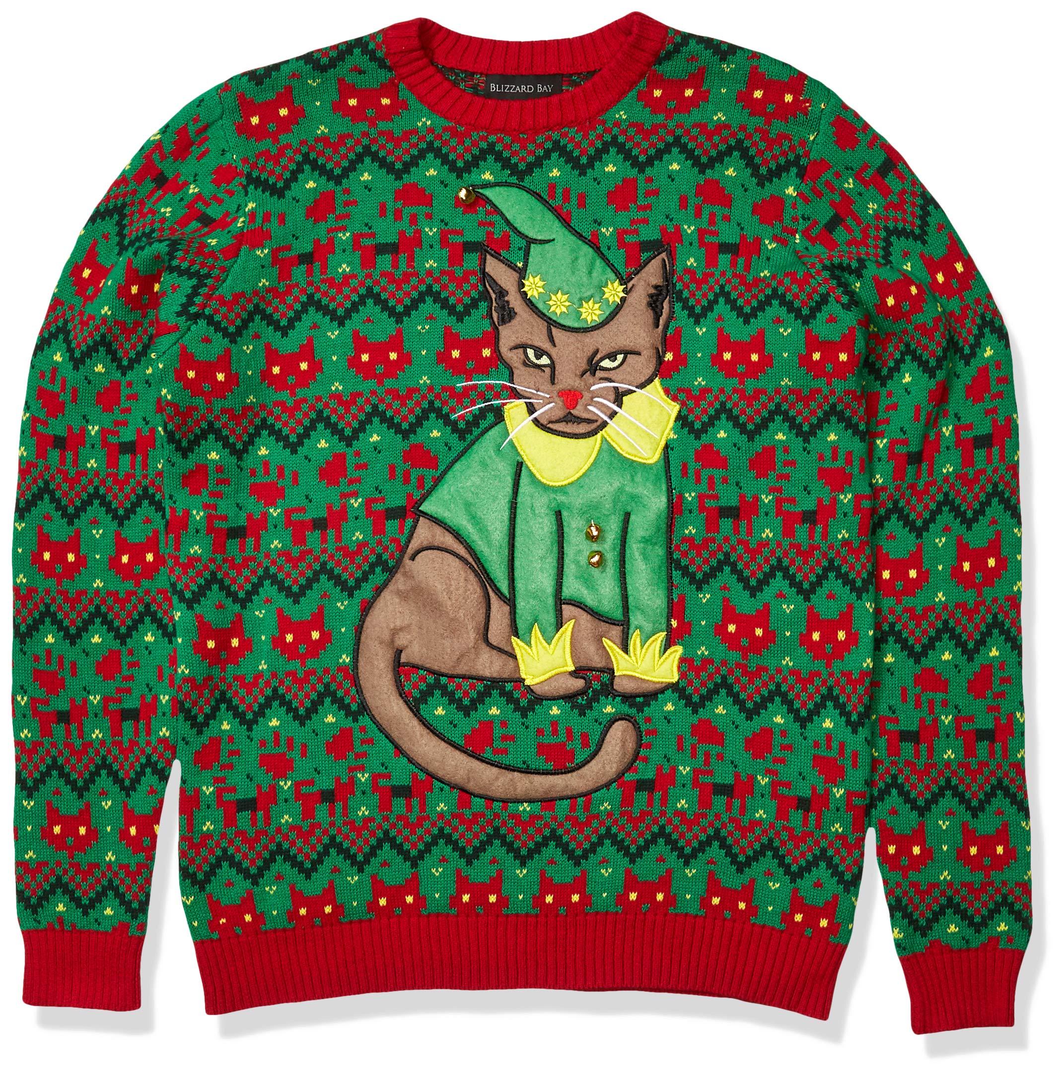 blizzard bay cat christmas sweater