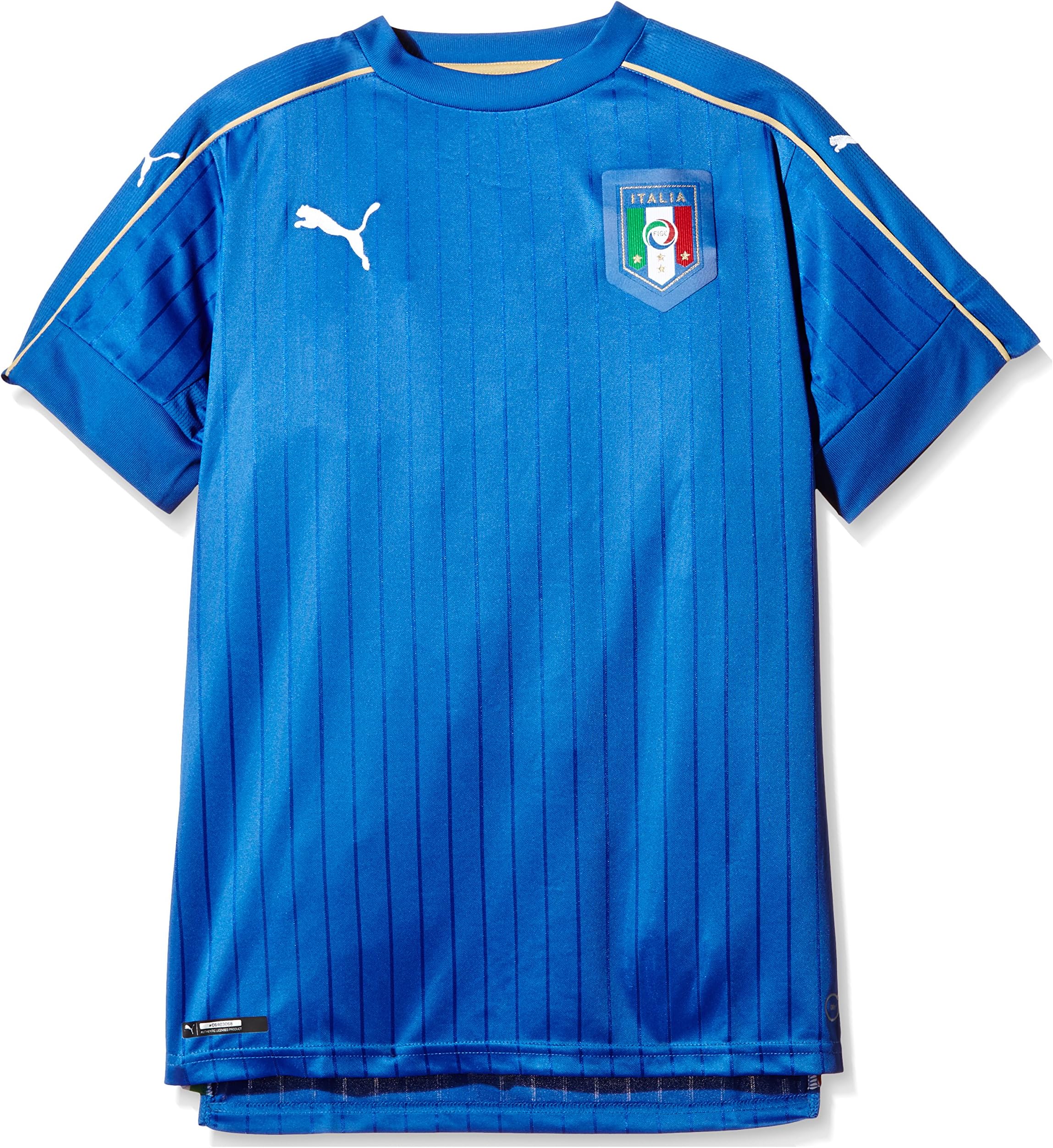 BLV Italy Jersey Home EM 2016 Kids, Blue/White, 176-XXL
