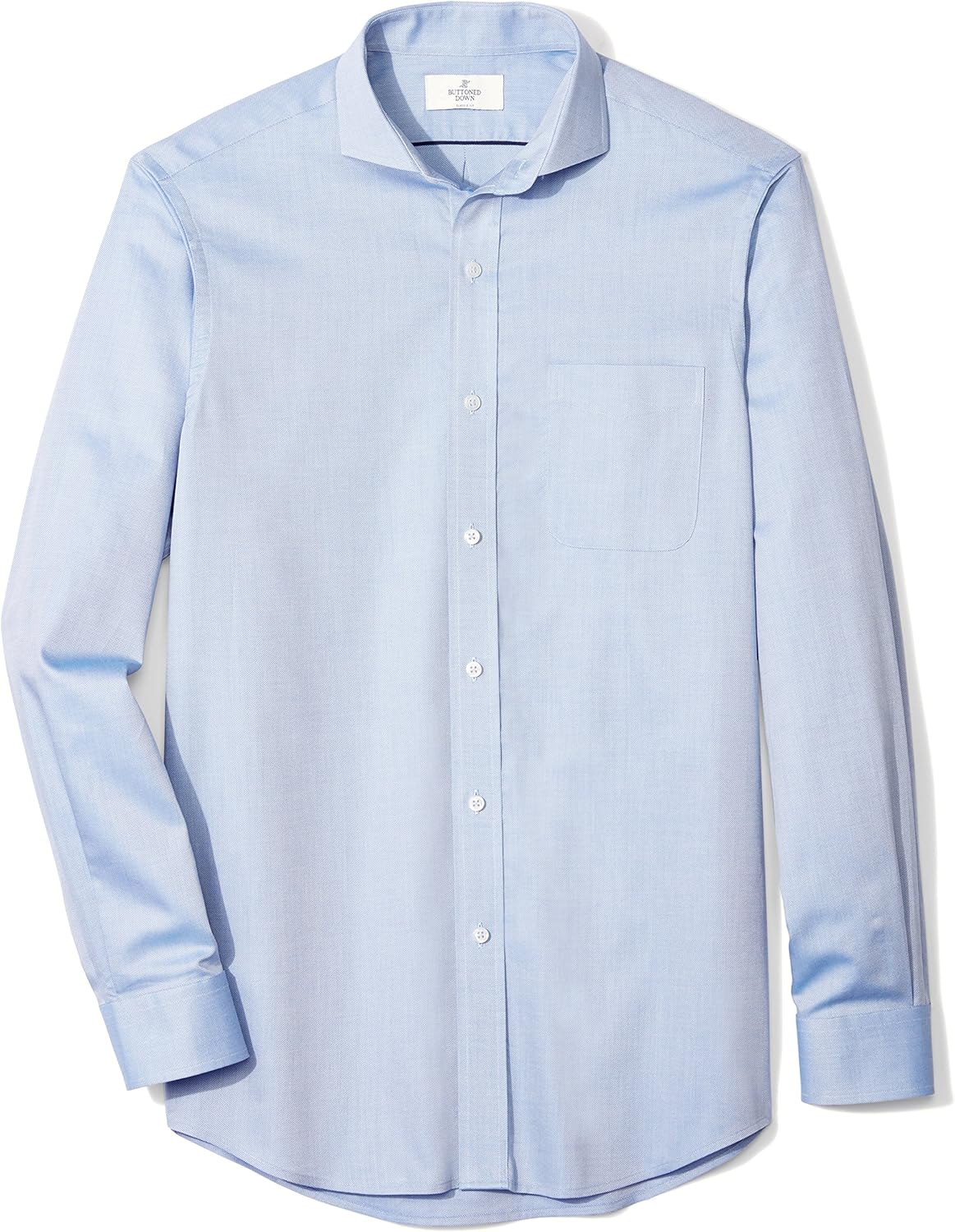  Brand - BUTTONED DOWN Men's Classic Fit Cutaway-Collar Supima Cotton Dress Casual Shirt: Clothing