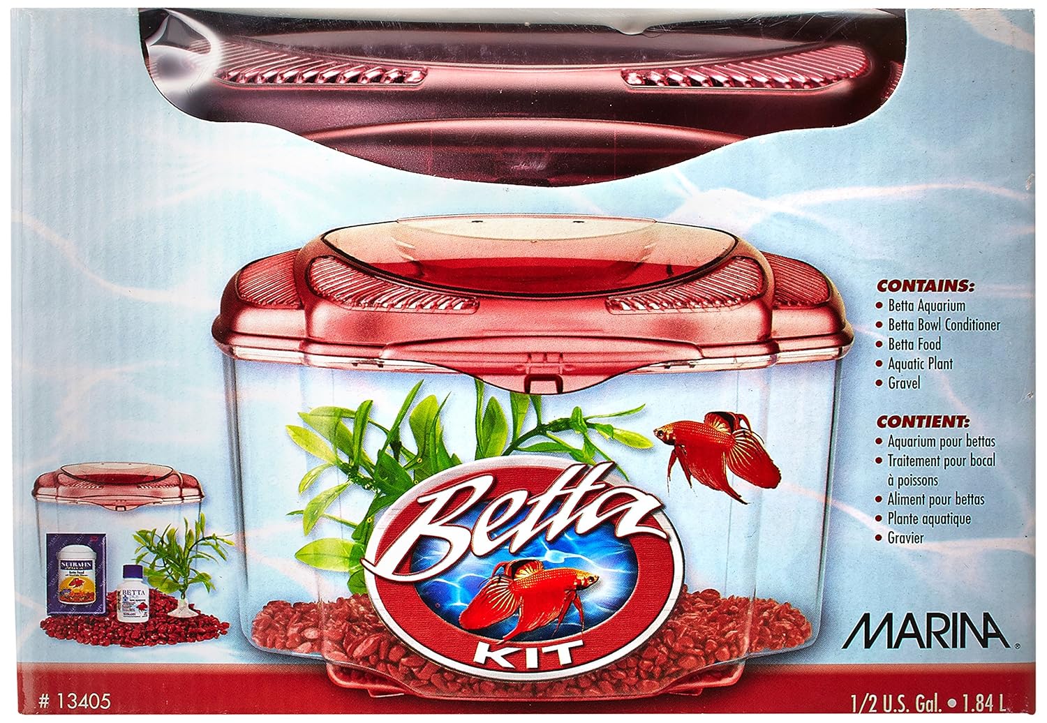 Marina Betta Starter Aquarium Kit (Burgundy) Amazon.in Pet Supplies