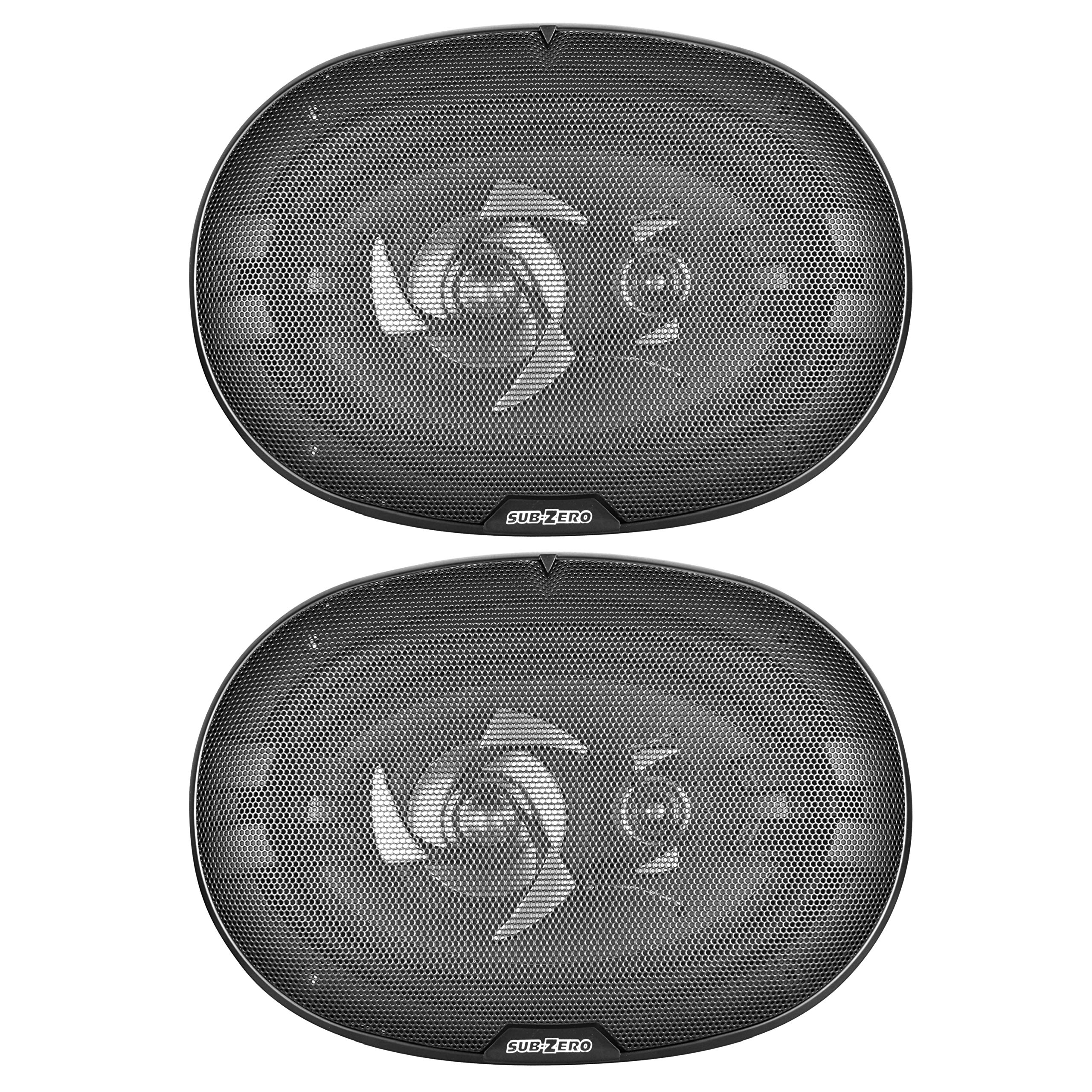 Sakura SS3328 Sub-Zero Ice Speakers, 6 x 9 inch Triaxial, 450W