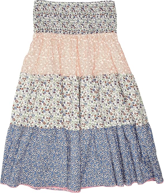 ESPRIT KIDS ESPRIT Mädchen Rock (lang) Normaler Bund, All over Druck D02521, Gr. 128/134 (XS