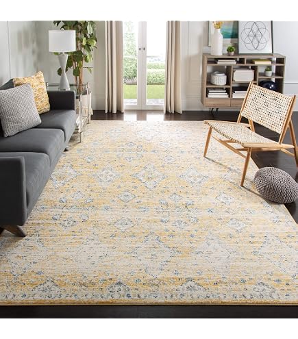 Amazon.com: SAFAVIEH Evoke Collection 10' x 14' Gold / Ivory