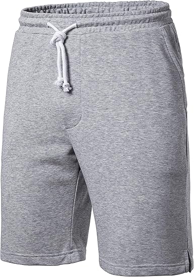 light grey sweat shorts