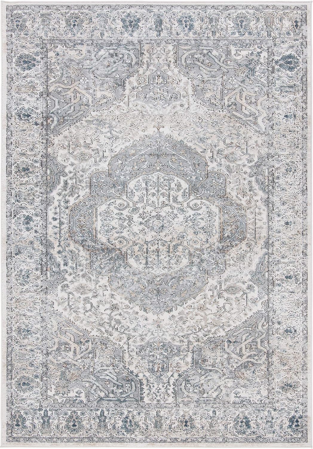 oregon rug ivory on Amazon Com Safavieh Oregon Collection Ore867a Oriental Distressed Non Shedding Stain Resistant Living Room Bedroom Area Rug 4 X 6 Ivory Grey Furniture Decor