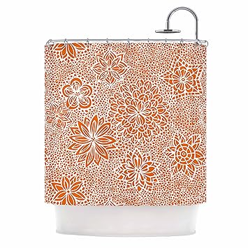 Amazon Com Kess Inhouse Julia Grifol Garden Flowers Orange Floral