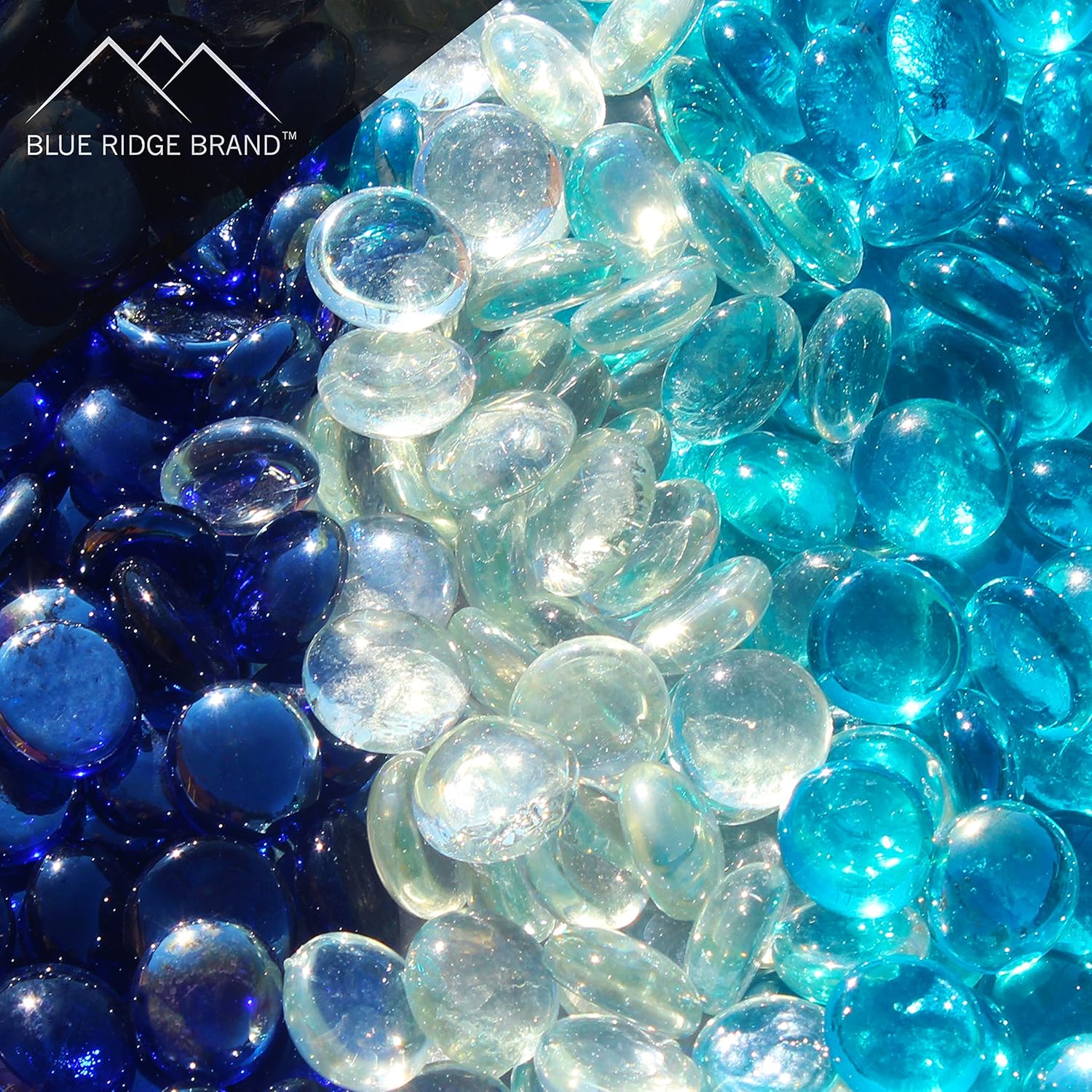 Amazon Com Blue Ridge Brand Trade Clear Aqua Blue Dark Blue
