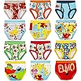 Sesame Street Boys' 12pk Briefs in Advent Box, Elmo, Big Bird & Cookie Monster Make Potty Training Fun with Stickers & Chart