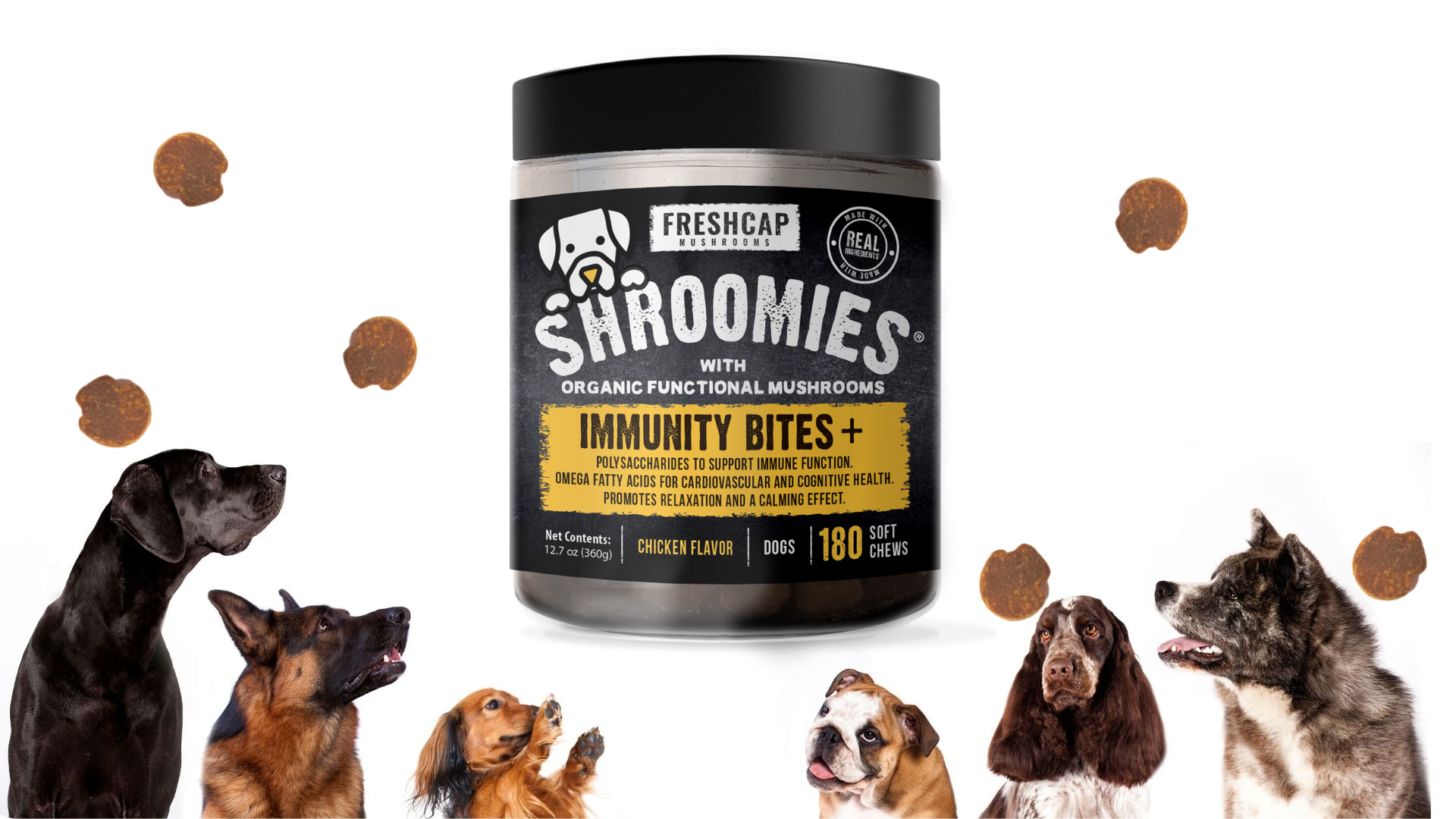 Mua Shroomies Organic Mushroom Complex for Dogs Turkey Tail, Lions