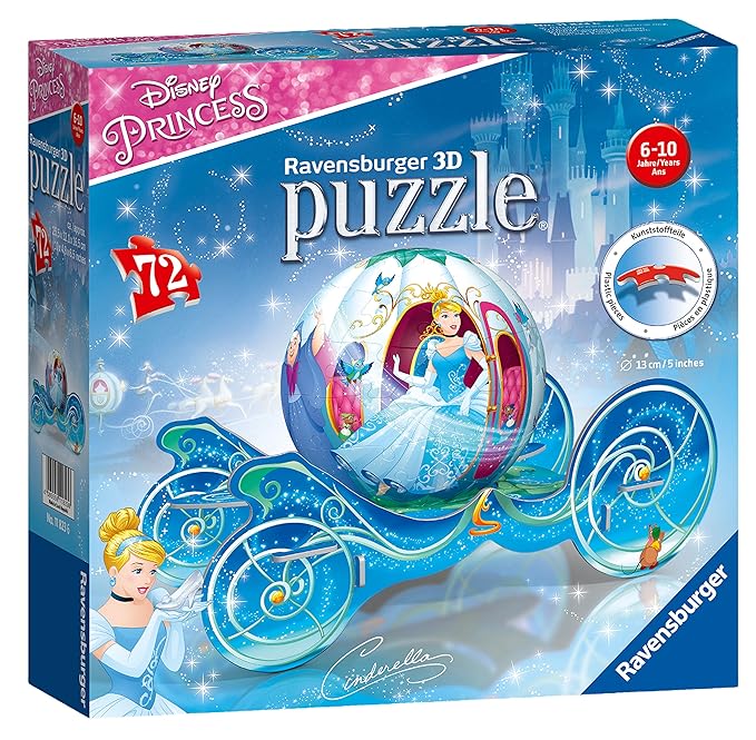 Ravensburger Erwachsenenpuzzle 11823 Cinderella Kutsche 3D-Puzzle