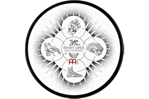 Meinl Cymbals 6" Drum Practice Pad, Benny Greb Signature Masterpad, Silicone — Medium Rebound and Controlled Volume for Speed, Power and Precision, 2-Year Warranty, White, 6" (MPP-6-BG)