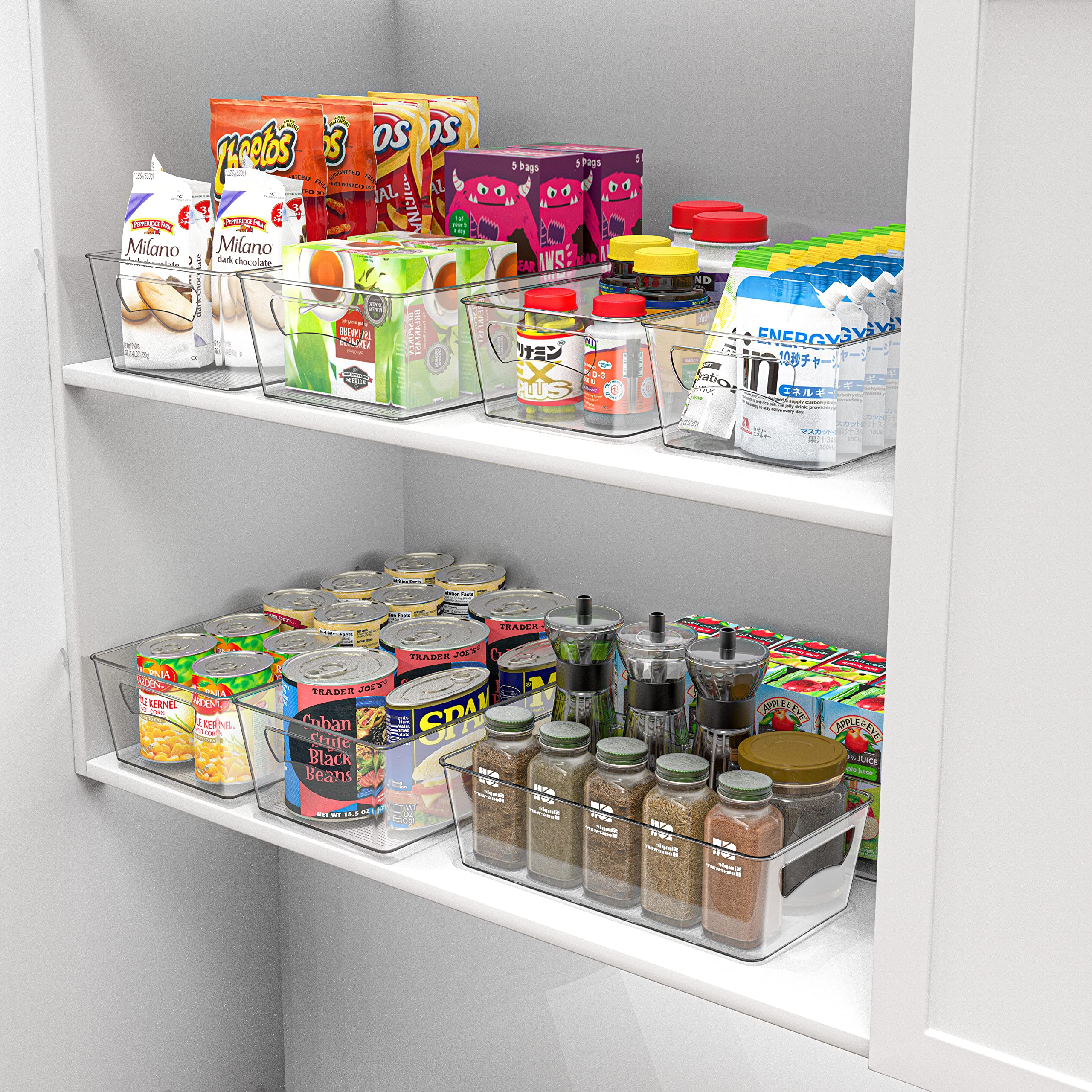 SimpleHouseware Clear Bins