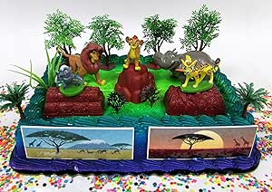 Amazon Com Lion Guard 15 Piece Birthday Cake Topper Set Featuring Random Lion Guard Figures And Decorative Themed Accessories Grocery Gourmet Food