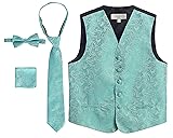 Gioberti Kids and Boys 4pc Paisley Vest