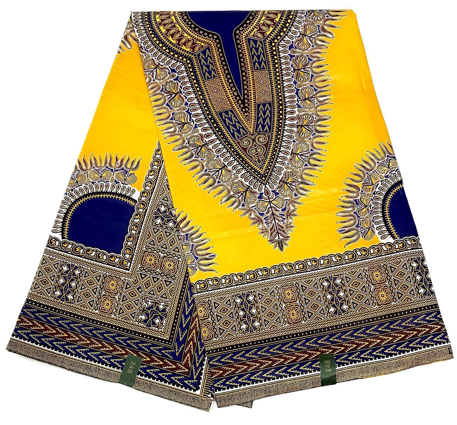 WAX African Fabric loincloth Brilliant and Shiny material 6 Yards