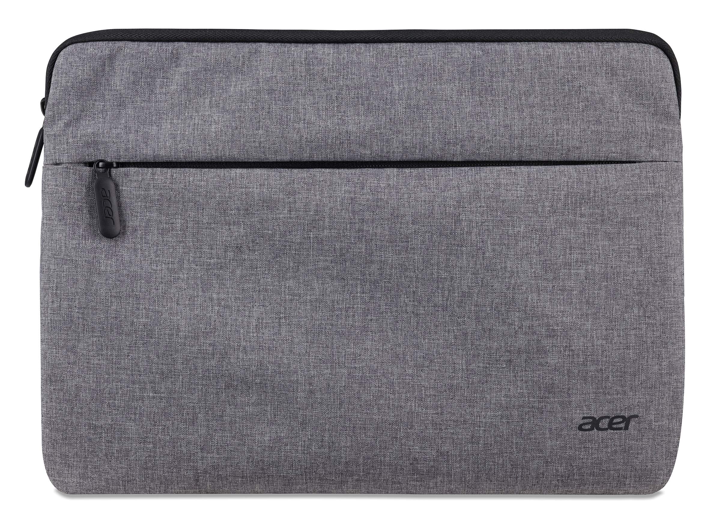 Acer Protective Sleeve for up to 11.6 Inch Notebooks and Tablets: Universal Protective Sleeve/Water Resistant Outer Material/Protects Against Dirt and Bumps/Extra Front Pocket/Light Grey