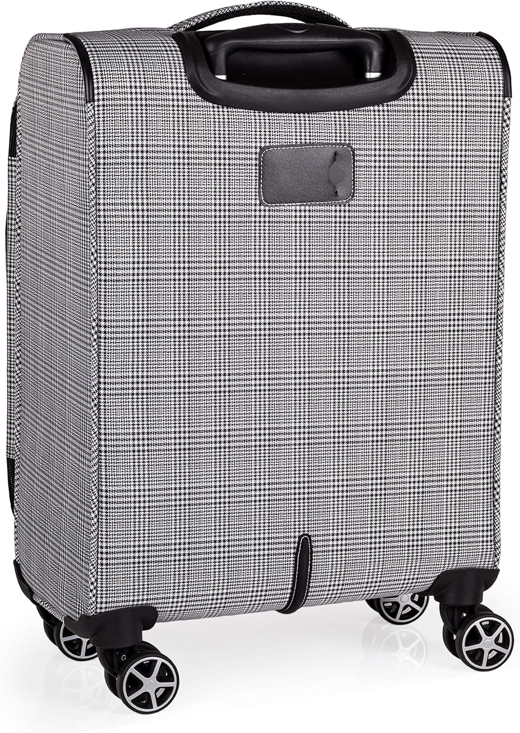 London Fog 21 Inch Suitcase on x4 Spinner Wheels, Onboarder Soft Shell Luggage Fits Travel Cabin Cage Easyjet - Image 3