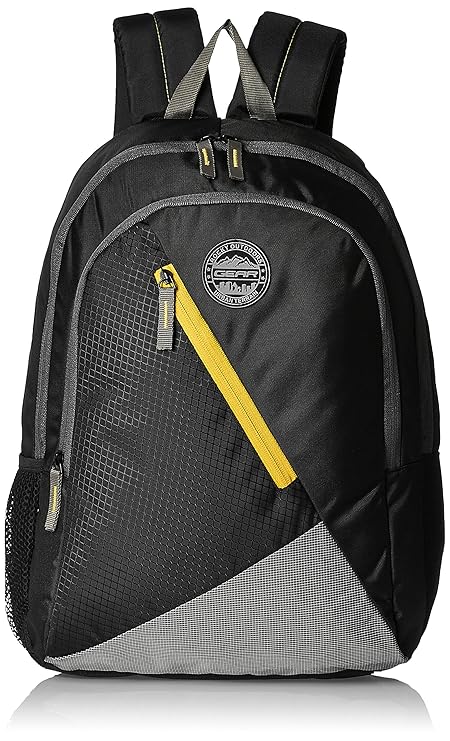 Gear 31 Ltrs Black and Yellow Casual Backpack (BKPBLOCKY0112)