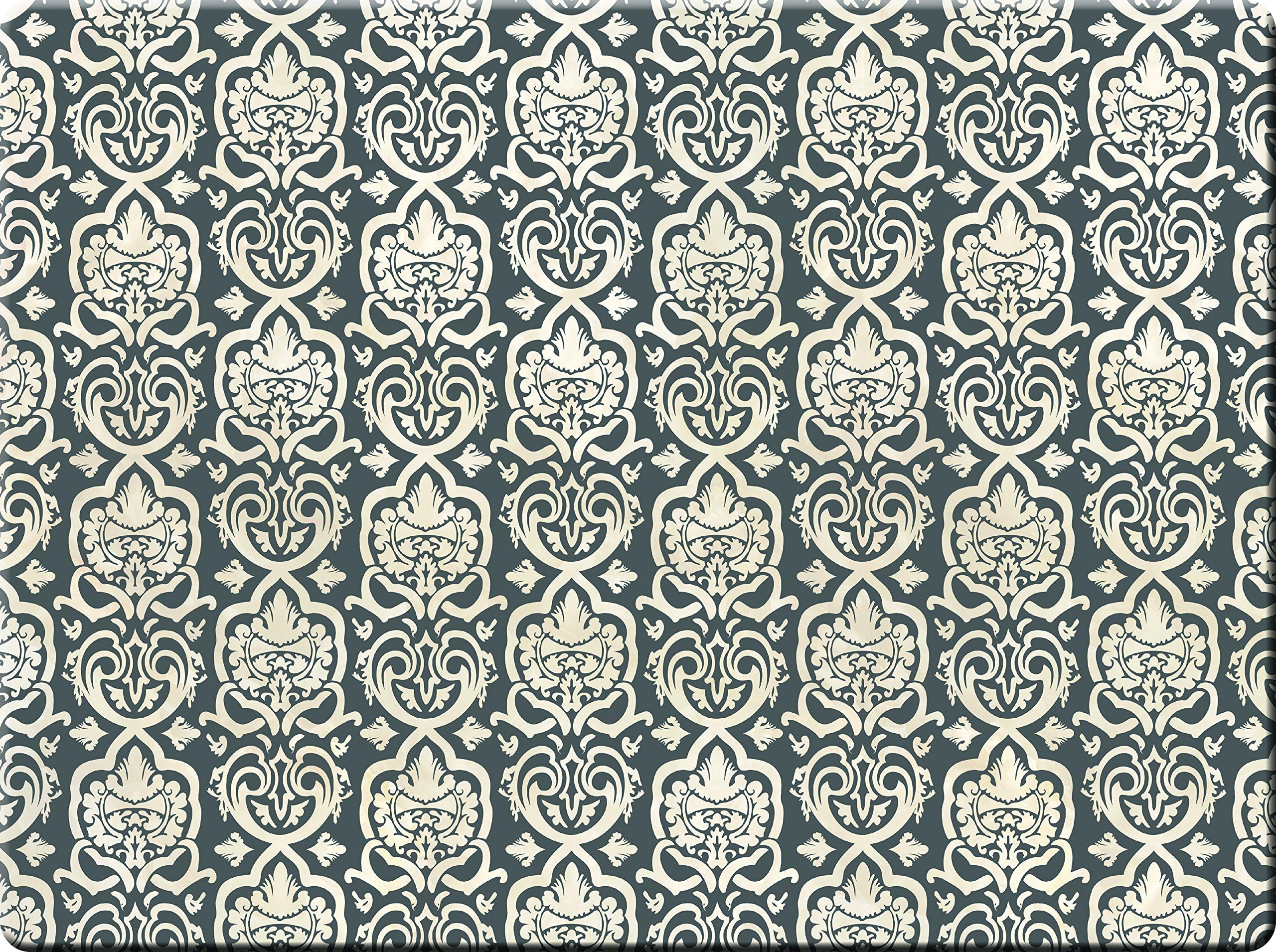 Hadley Table Moroccan in CHARCOAL Hard Placemats, RECTANGLE, SET OF 4