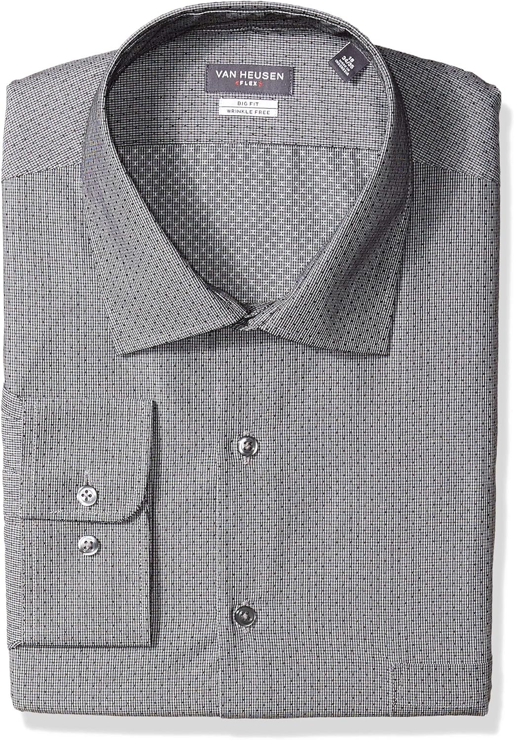 Van Heusen Men's Big and Tall Dress Shirts Big Fit Flex Check at  Men’s Clothing store