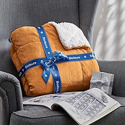 Bedsure Sherpa Fleece Queen Size Blankets for Bed