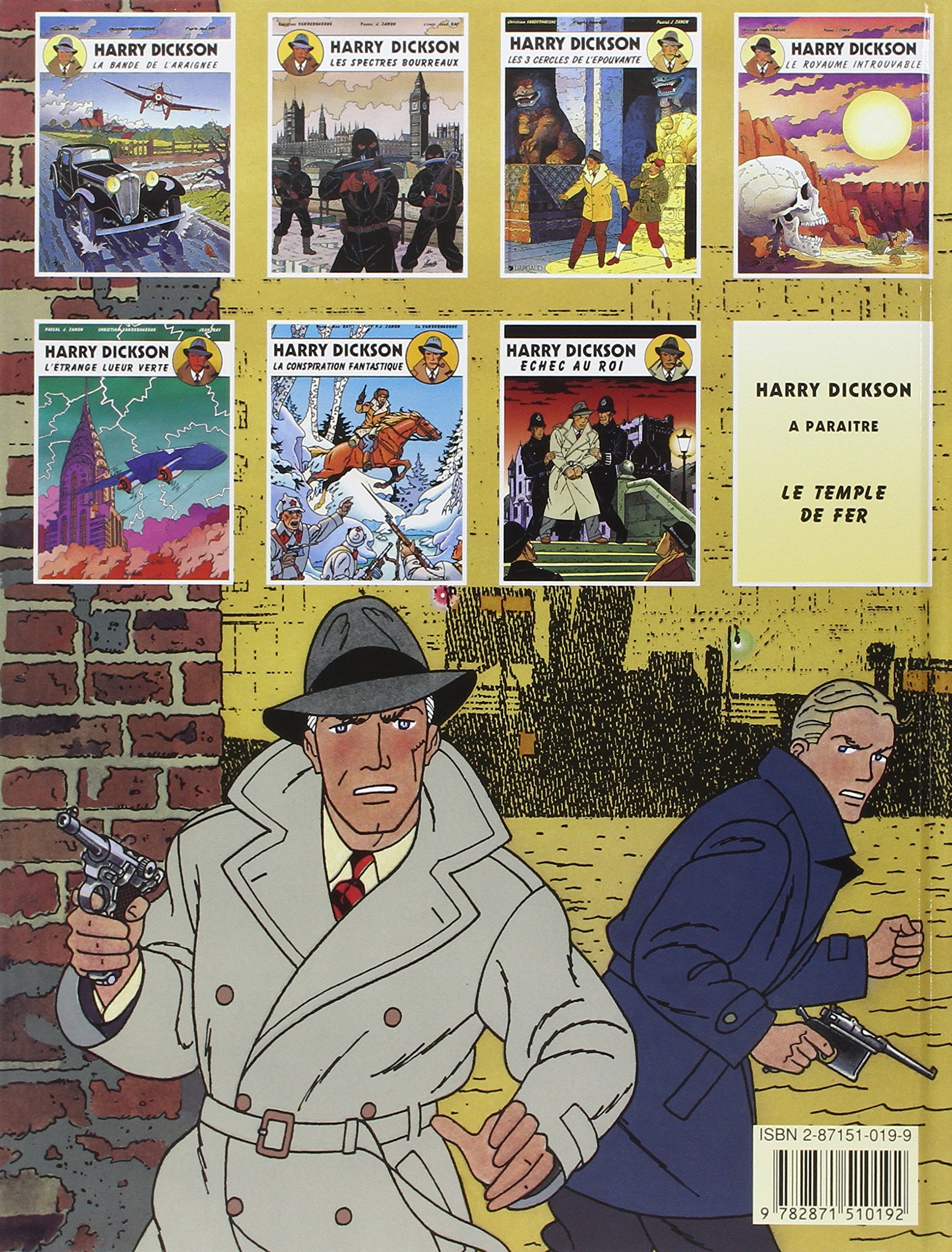 Echec Au Roi Harry Dickson 7 French Edition Ray Jean Vanderhaeghe Christian Zanon Pascal 9782871510192 Amazon Com Books