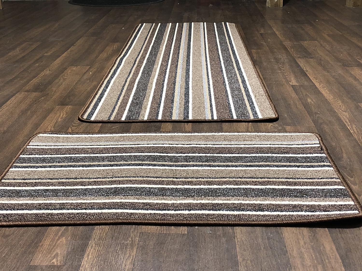 Non Slip Striped Washable Kitchen Utility Caravan Top Quality Runner