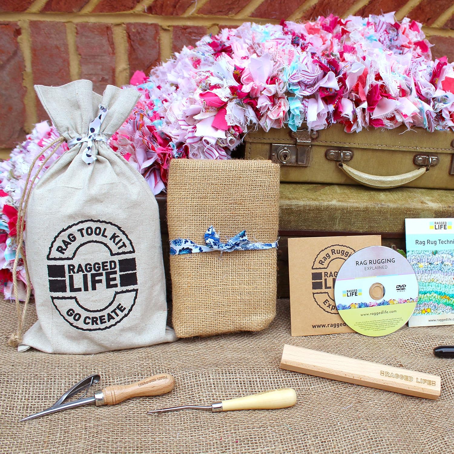 Easy Peasy Rag Rug Kit with Spring Tool & Instructional DVD 100 x