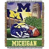 Officially Licensed NCAA "Commemorative" Woven Tapestry Throw Blanket, 48" x 60", Multi Color