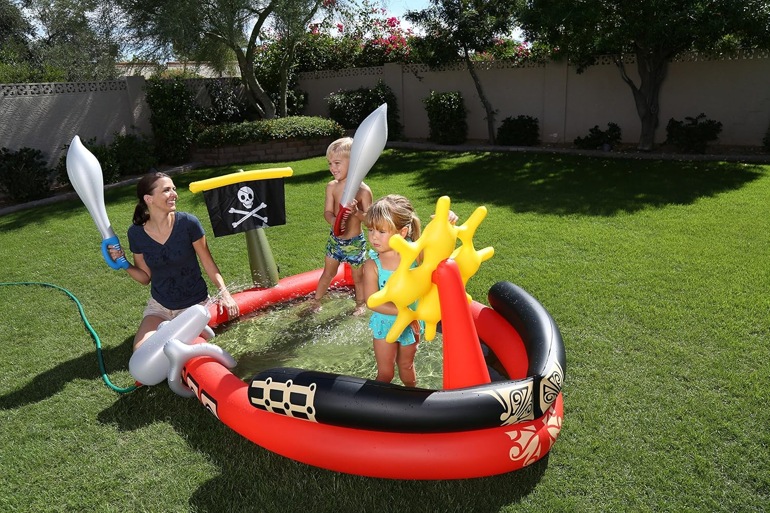 Amazoncom Bestway H2OGO Pirate Play Center Inflatable Pool Toys