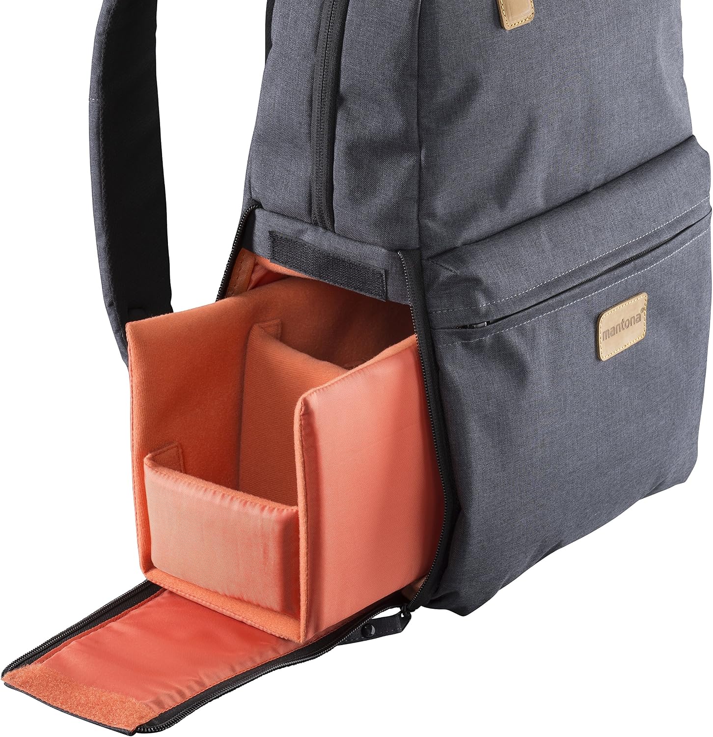 Mantona 2-in-1 Urban Companion Photo Backpack - Anthracite - Image 4