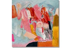 Limiyer Art Hand Painted Modern Abstract Art Oil Painting Color Home Wall Art Deco 24x24 inches