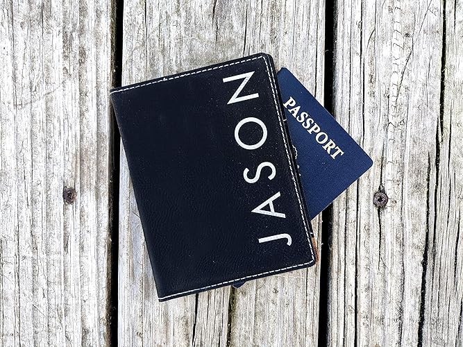 Personalized Passport Holder With Name, Custom Engraved